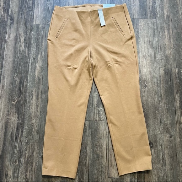 NWT Chico’s Juliet Ponte Trim Detail Tan Slimming Strech Ankle Pants Mid Rise 14 - Picture 3 of 14